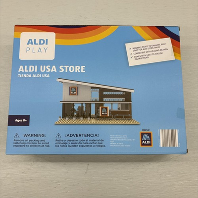 #ad #ad ALDI PLAY USA Interlocking Blocks 552 Piece Building Toy Set 8 Supermarket New $39.95