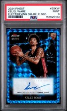 Topps Finest Electrifying Blue Refractor Kel'el Ware Rookie Auto /99 PSA