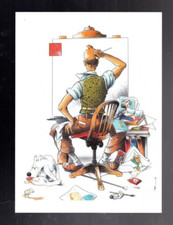 Tintin. Carte postale