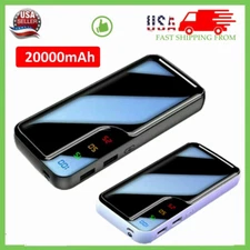 Power Bank 20000mAh 45W Charging Portable External Battery Backup For Cell Phone