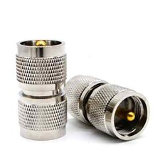 2PCS PL259 Male Plug to UHF Male PL-259 RF Coaxial Adapter Connector