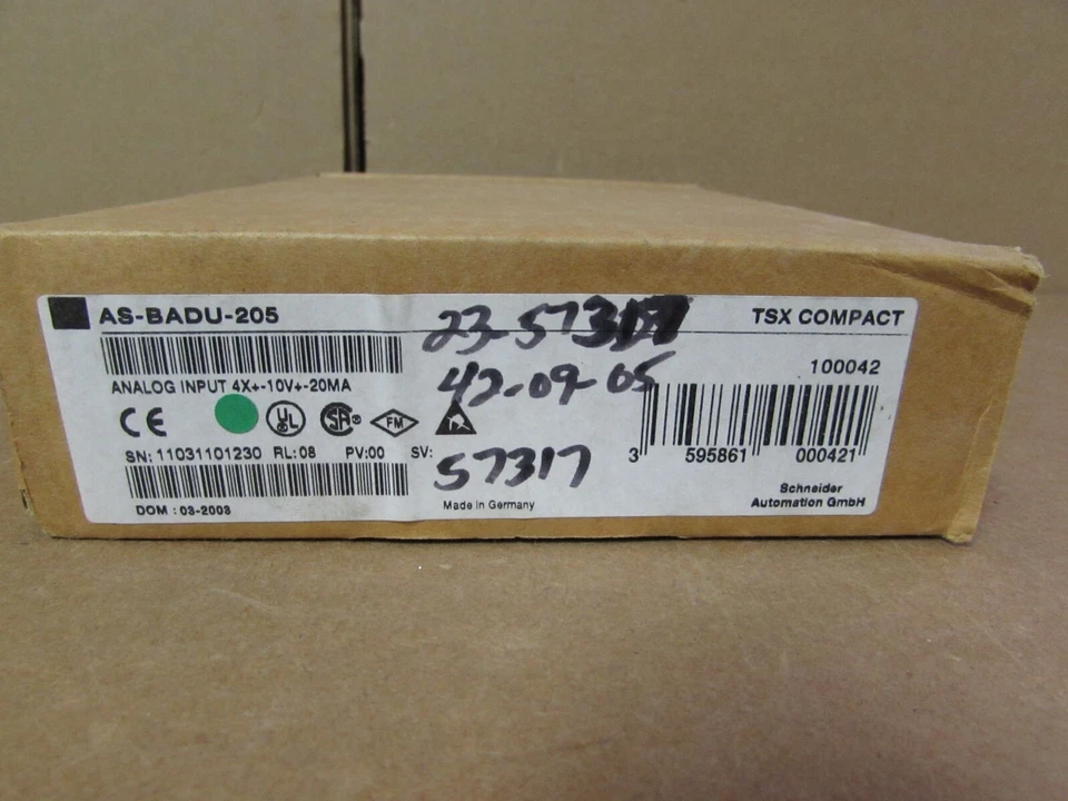 SCHNEIDER MODICON, AS-BADU-205, ANALOG INPUT 4X+-10V+-20MA, NIB! MAKE OFFER!! - Image 2 of 3