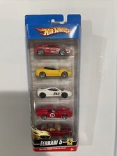 Hot Wheels Ferrari 5 pack California, 250 GTO, 612 Scaglietti, 355 Challenge  
