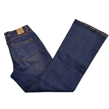 Ryan Michael Womens 4/32 (31.5) Jeans The Grace Classic Flare Blue Cotton Blend