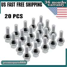 20X M12x1.25 Wheel Lug Bolts For Jeep Cherokee Compass Chrysler 200 Dodge Dart