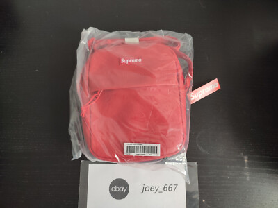 Supreme Leather Shoulder Bag Red (FW23)  - Neuf Brand New DS Rare