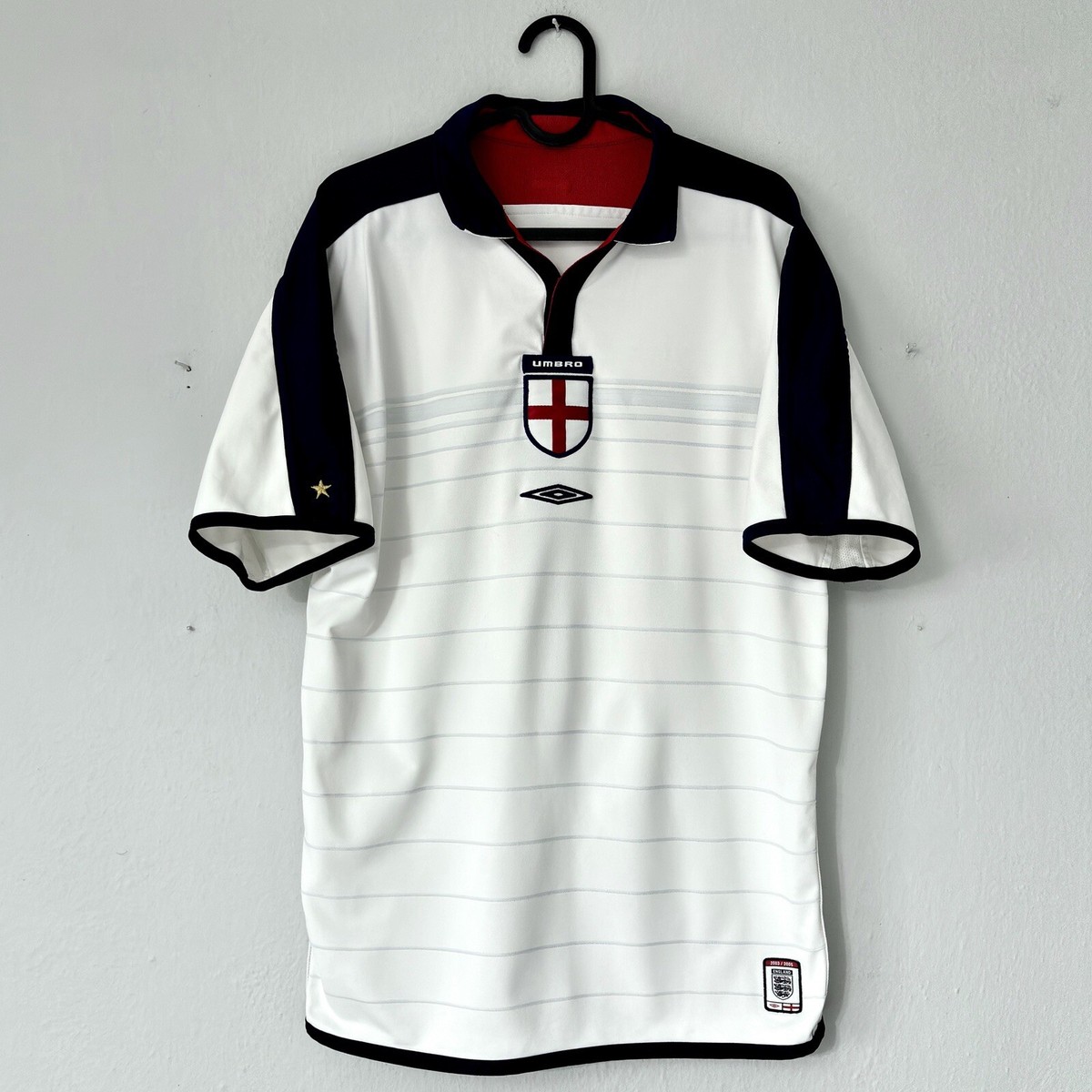 2003 2005 England Umbro Retro Vintage Home Away Kit Soccer Jersey