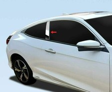 For 01-05 Honda Civic Coupe 2pc Stainless Steel Chrome Pillar Post Trim For 01-05 Honda Civic Coupe 2pc Stainless Steel Chrome Pillar Post Trim