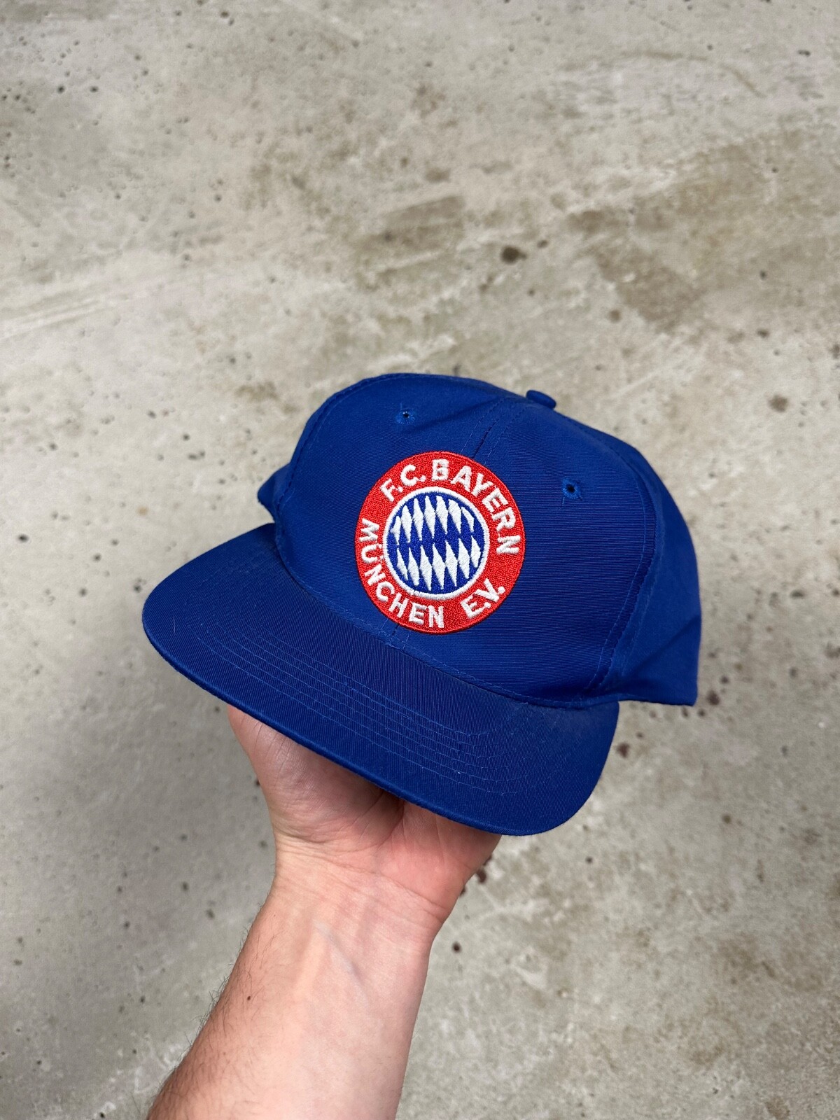 Vintage 90s Adidas x Bayern Munich Blue Hat Cap