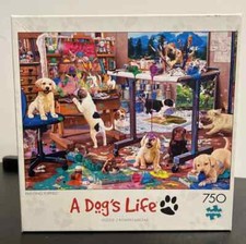 Buffalo Games Dog's Days: Painting Puppies 750 Piece Jigsaw Puzzle