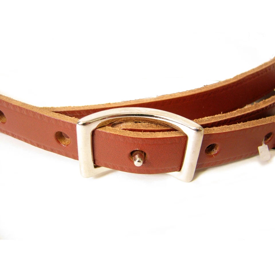 Gretsch Vintage Style Leather Guitar Strap Walnut - Image 4 of 4