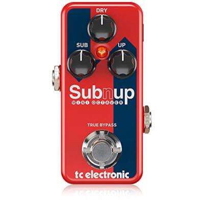 tc electronic SUB 'N' UP MINI OCTAVER Compact Red (9,4 x 4,8 x 5 cm) 9V NEU