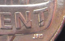 UNC 2021 cent; constant variety: 3 mm die crack on reverse; N to T of CENT [C2