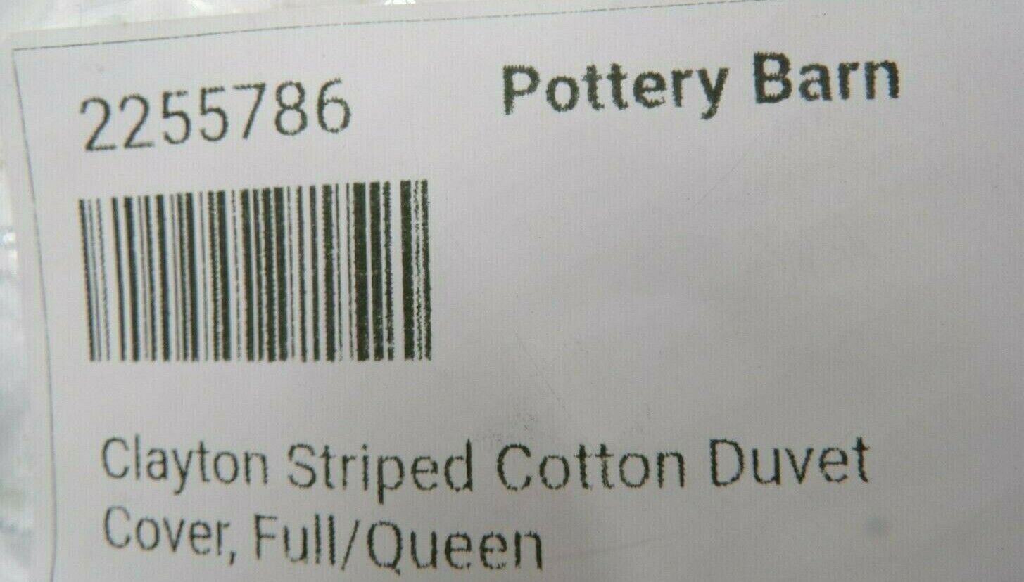 Clayton Striped Cotton Duvet Cover