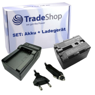 2in1 Set: Ladegerät + Kamera Li-Ion Akku für Sony DCR-TRV20 DCR-TRV22E DCR-TRV23