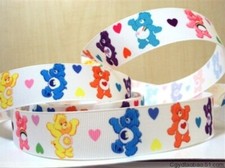 1 inch 1 yard Classic Cartoon Care Bear Printed Grosgrain Ribbon 1000320