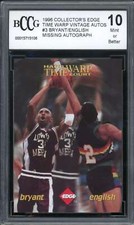 1996 Collector's Edge Time Warp #3 Kobe Bryant/English Rookie BGS BCCG 10 Mint+