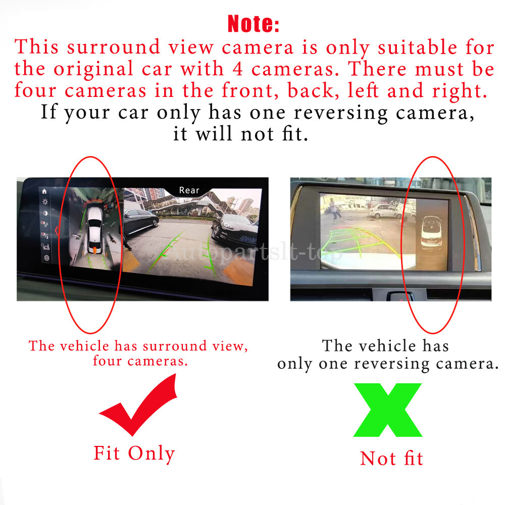 360 Degree Surround View Parking Camera 66539388797 for BMW i8 X3 X6 X4 X5 IP68