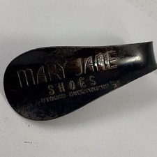 Vintage Advertising Metal Shoe Horn From Mary Jane Shoes