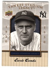 Earle Combs 2008 Upper Deck Yankee Stadium Legacy Card #8