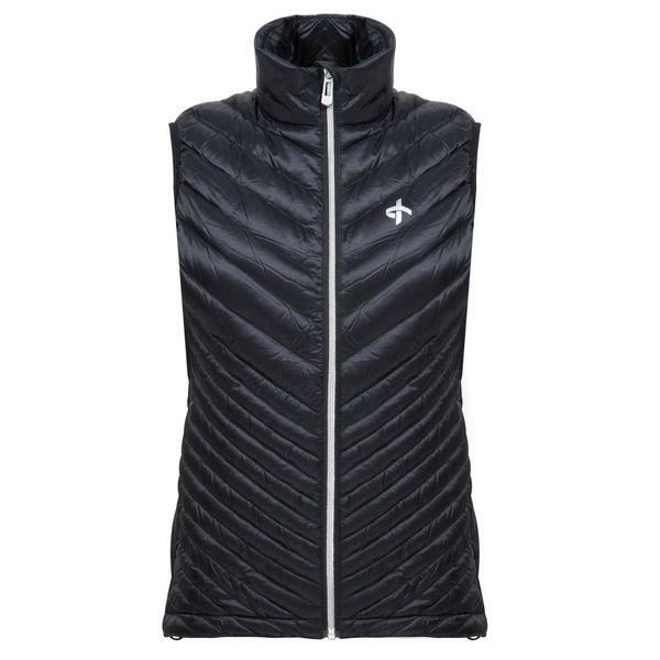 Женский жилет с перекрестными карманами черного цвета 20890₽