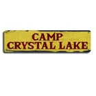 Crystal Lake Camp Signs (4''x16''/10cm*40cm), Vintage Metal Tin Sign, Home Decor