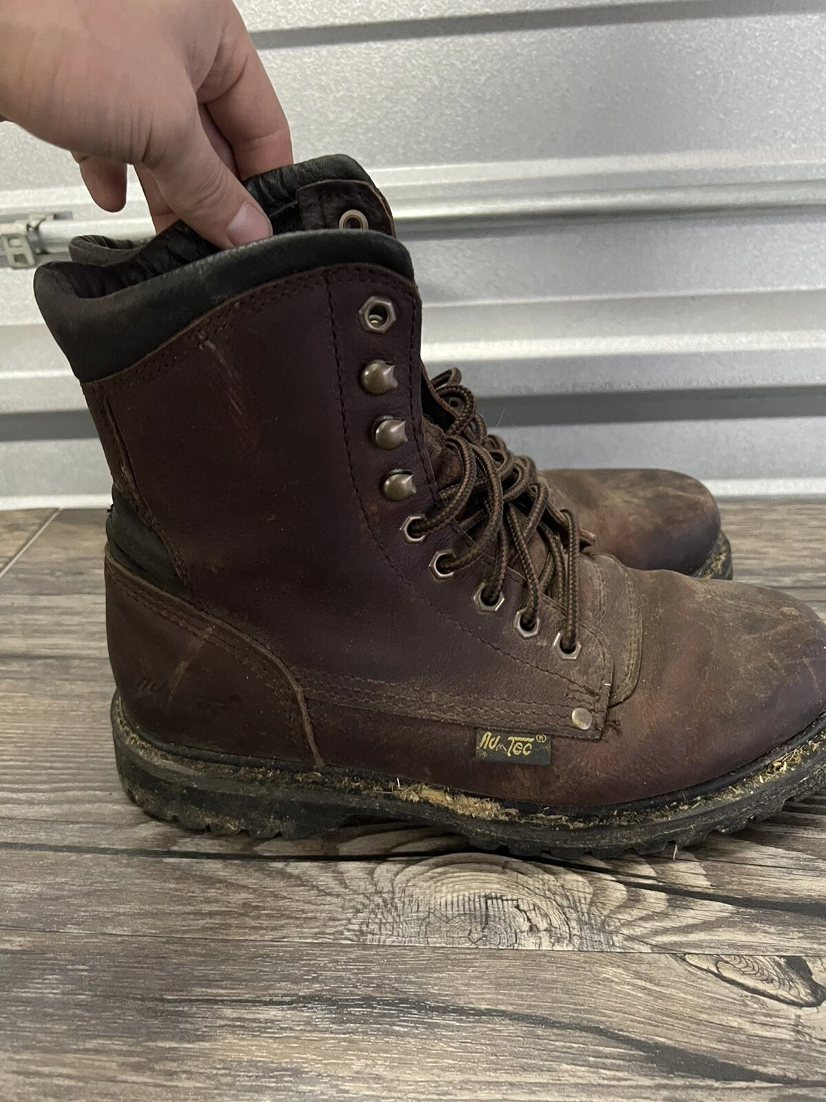 Adtec Mens 1623 Brown Hiking Boots Size 8.5 (5360150)