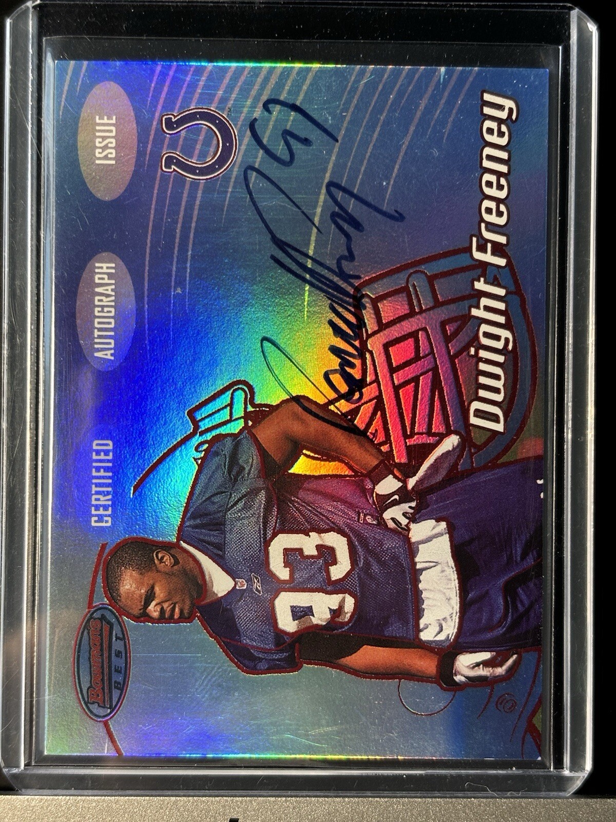 Dwight Freeney Bowman's Best #132 Autograph-Red