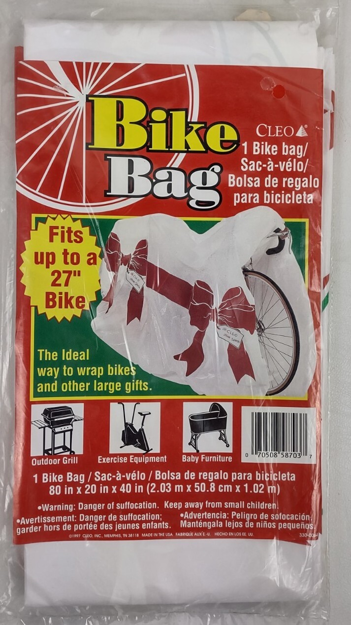 Large Gift Bag For Bikes Up To 27", Grills, Furniture, Equipment