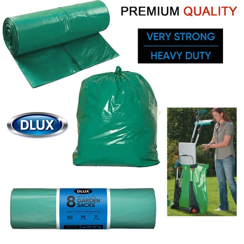 75L Large Garden Waste Bags Heavy Duty Strong Waste Sacks Rubbish Bin