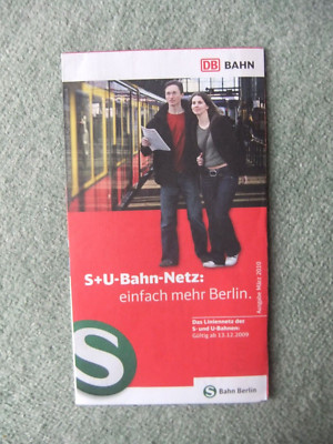 BERLIN  S+U-Bahn-Netz 2009, Faltblatt