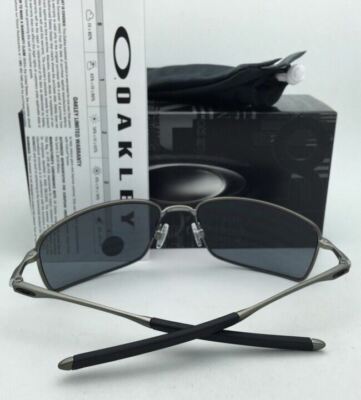Polarized OAKLEY Sunglasses SQUARE WIRE OO4075-04 Carbon Frames