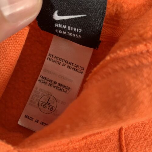 VTG Y2k Nike New York Knicks Center Swoosh Hoodie Sweatshirt Youth Large 16-18 - Picture 4 of 9