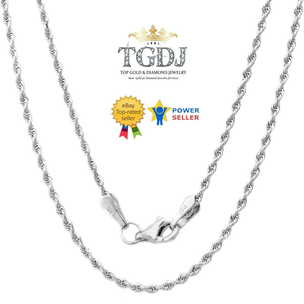16 inch white sale gold rope chain