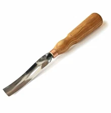 Wood Carving Gouge Long Bent Gouges 22 mm 0.8" Chisel U Gouge Tools BeaverCraft