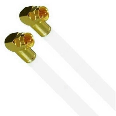 Megasat Sat Kabel Vollkupfer 135db 5fach 7mm Premium 8K Gold Winkel/Winkel 1m-5m