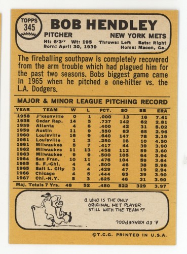 Set builders: 1968 Topps 300-399 VG/EX & better, FREE shipping - Picture 135 of 323