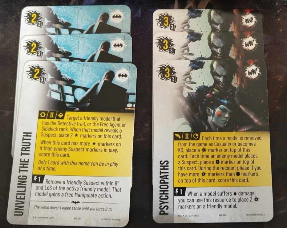 BMG Batman card knight models miniature - Batman Unveiling truth ...