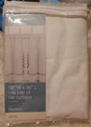 Essential Home by KMart White Tier Curtains with Lattice Accents Style Madison