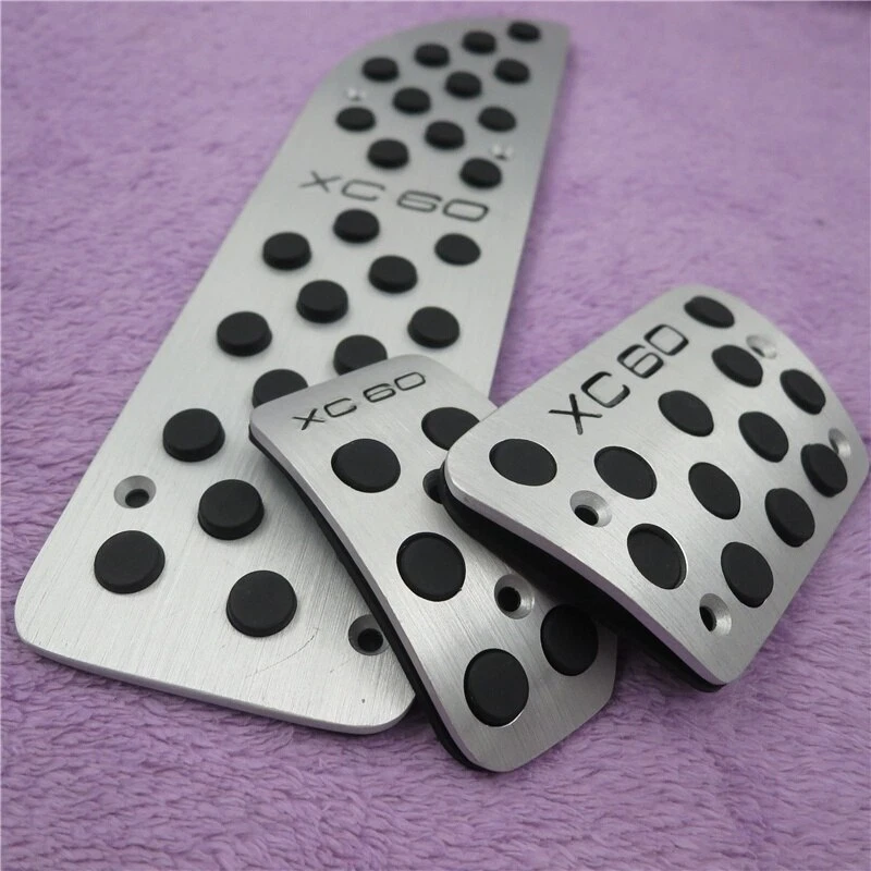 Para VOLVO XC60 AT Aluminio Acelerador Freno Gas Pedal Reposapiés Pedal Cubierta Foto 3 de 4