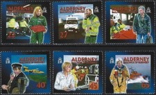 2002 Alderney Sg A197/202 Community Services 2nd series Emegency Medical Aid MNH