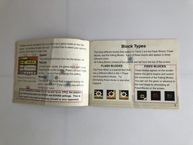 1993 Vintage Tetris 2 Nintendo NES Original Paper Instruction Booklet Manual