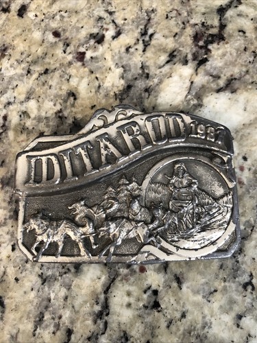1987 Iditarod Belt Buckle Metal Used
