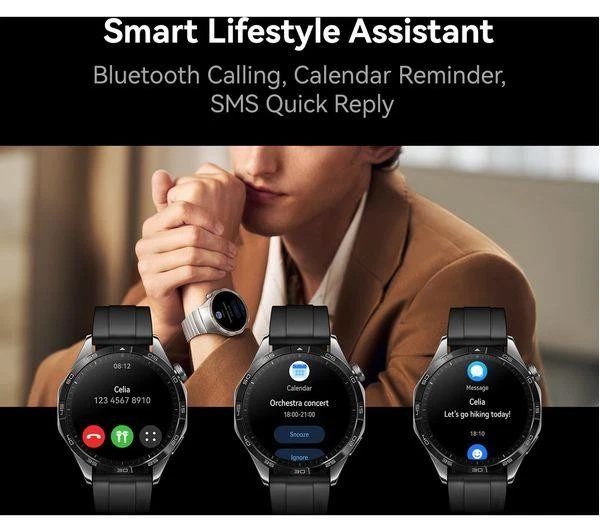 Huawei Watch GT4 - Smartwatch - Bluetooth - 46mm - Black - Image 4 of 4