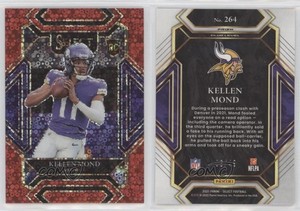 2021 Panini Select Club Level Red Disco Prizm /49 Kellen Mond #264 Rookie RC