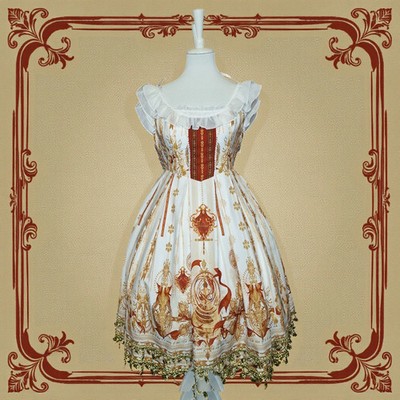 Chinesisches Lolita Kleid vintage Look im Barockstil neu