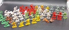 New VTG Lot of 60 Cowboys Indians Western Plastic Figures Tim Mee Marx Aurora 