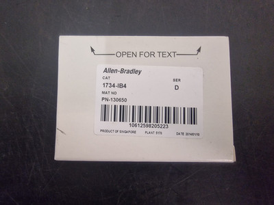 Allen-Bradley 1734-IB4 Ser. D OVP