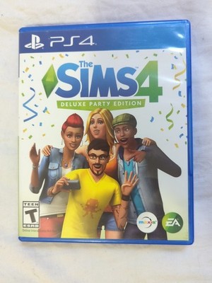 Sims 4: Deluxe Party Edition (Sony PlayStation 4, 2017) Complete In Box