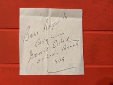 George Elder 🔥🔥MLB: 1949 St. Louis Browns 🔥🔥Autograph  Cut🧢